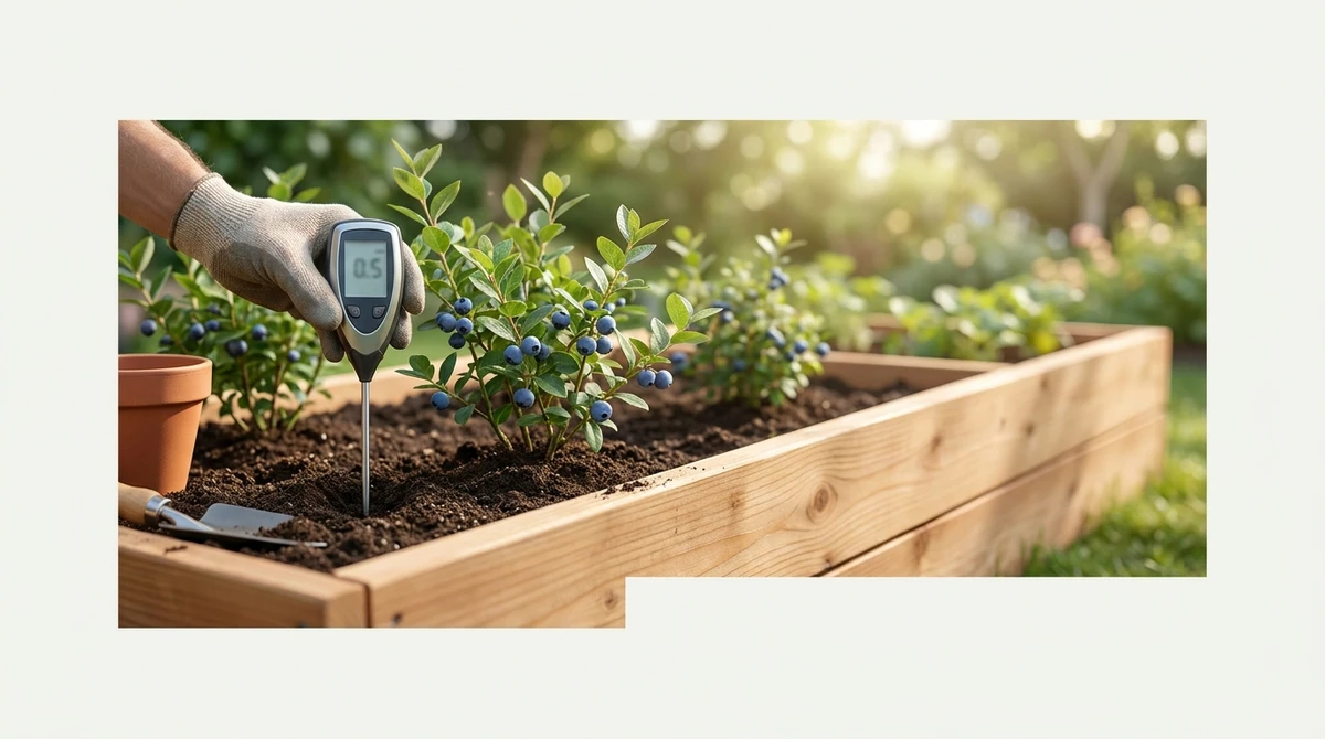 soil pH for growing blueberries in raised beds