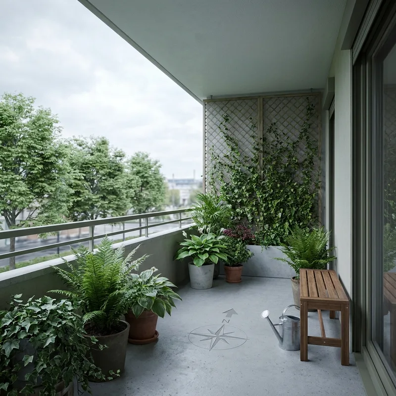 Understanding Your North-Facing Balcony — arranging a north-facing balcony for shade-loving plants